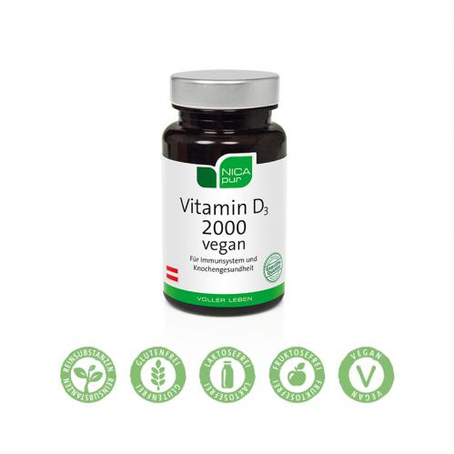 Vitamin D3 2000 vegan - 60 Kapseln 