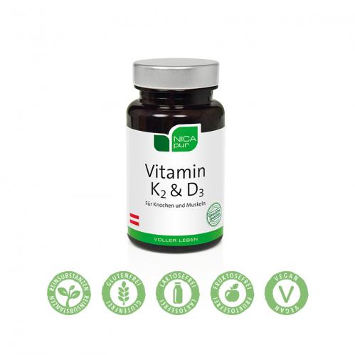 Vitamin K2 & D3 - 60 Kapseln 